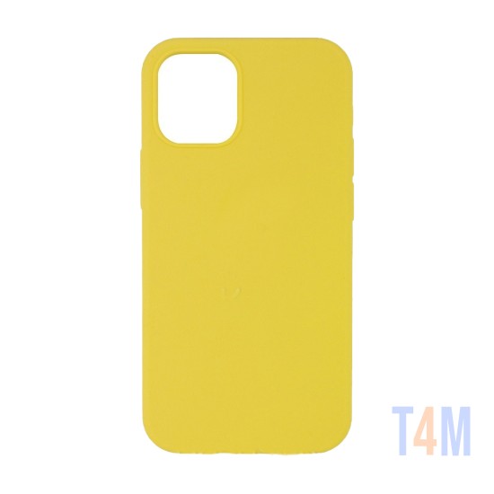 Capa de Silicone para Apple iPhone 12 Mini Amarelo